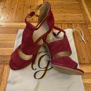 M. Gemi stilettos in cranberry